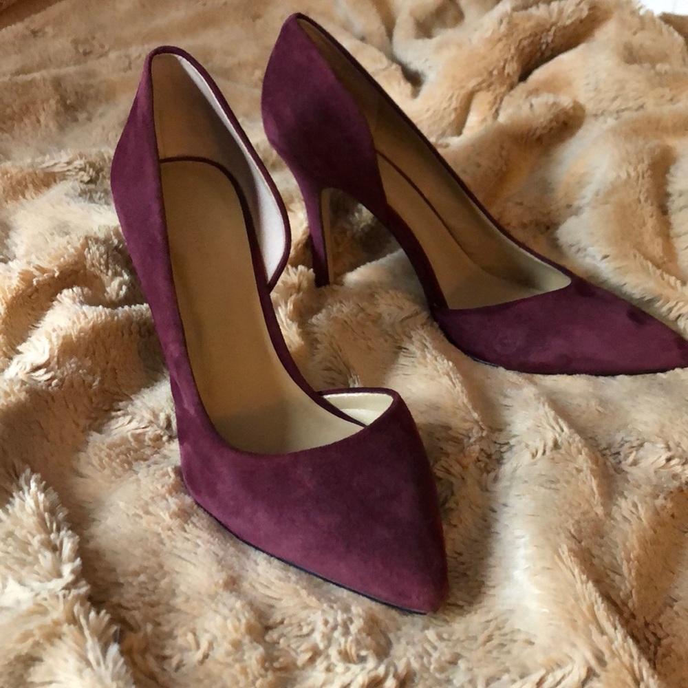 Ann Taylor Tessa Suede D’Orsay Pump